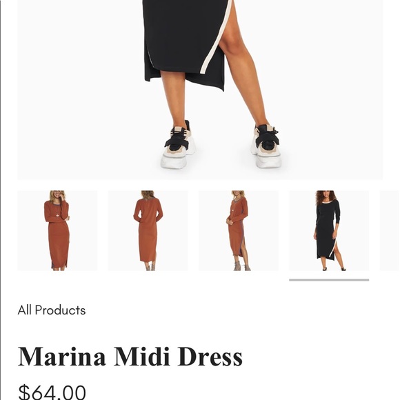 NWOT (Yes And) Dress too long for me with side slits - Picture 10 of 10